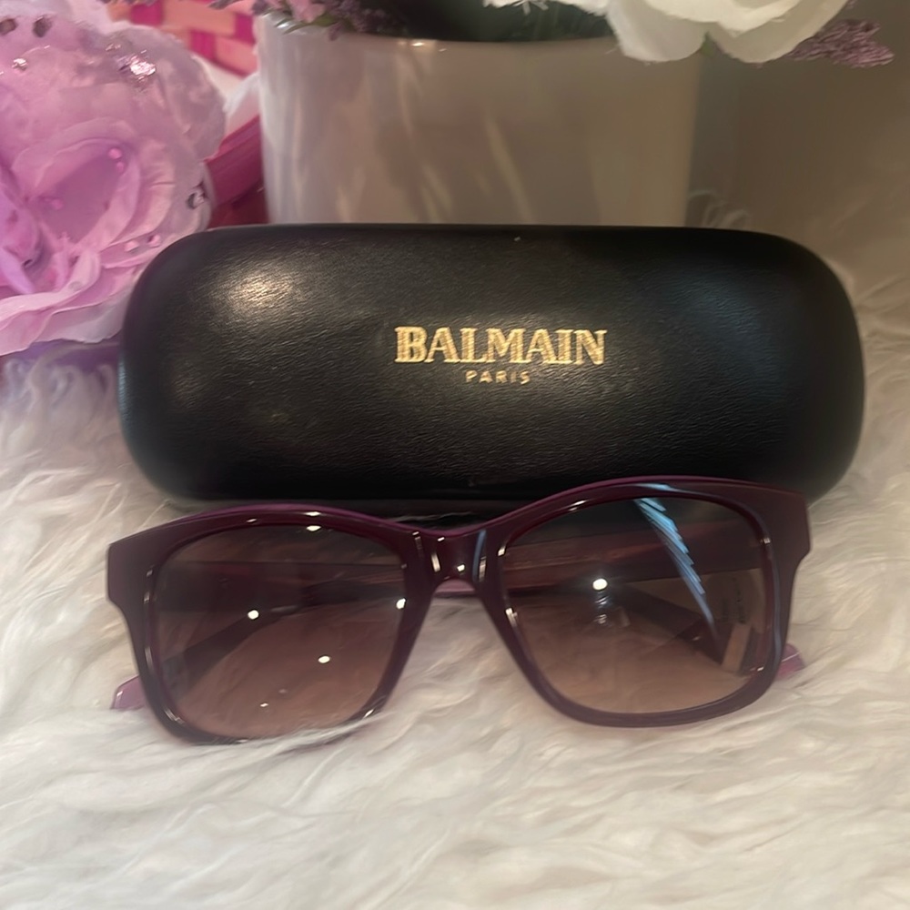 NWT Balmain Paris Sunglass purple